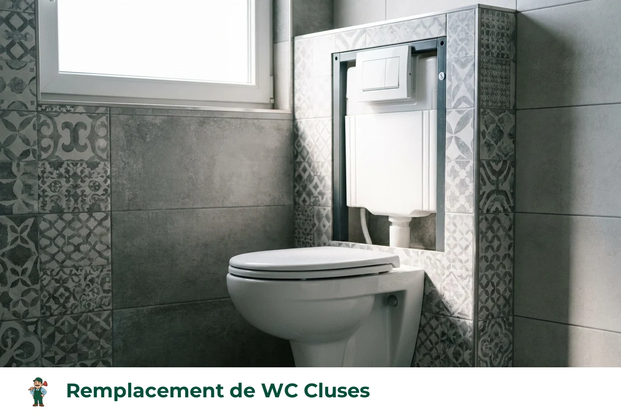 Remplacement de WC à Cluses