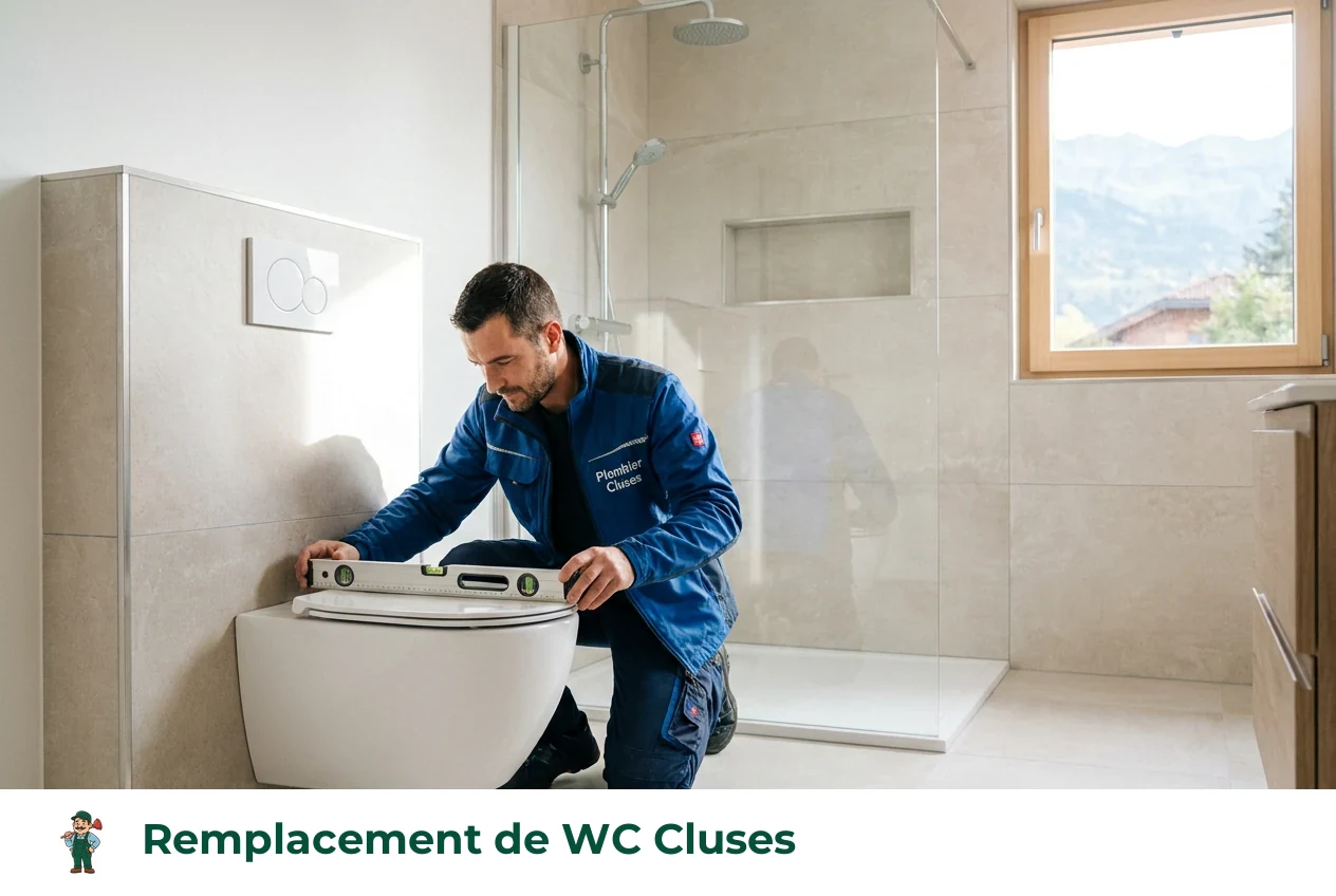 Remplacement de WC à Cluses